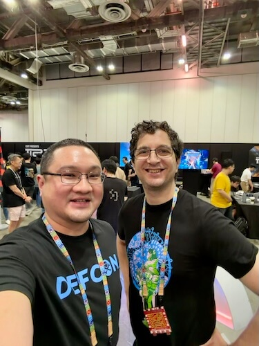 With Jeff Moss, founder of DEF CON