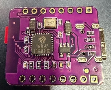 The ESP32 trinket handed out to each participant